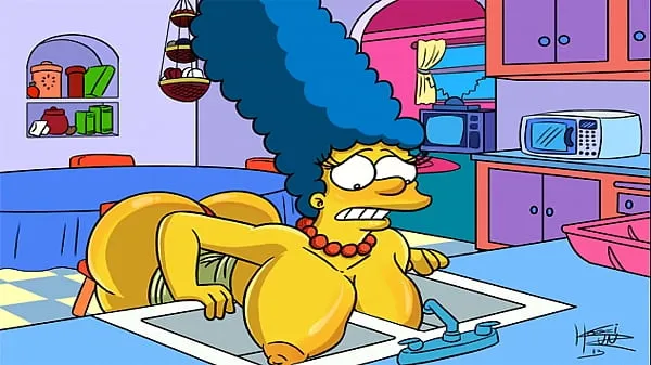 새로운 The Simpsons Hentai - Marge Sexy (GIF 신선한 튜브