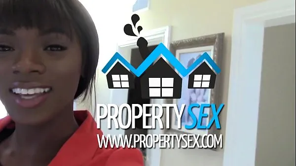 Nytt PropertySex - Beautiful black real estate agent interracial sex with buyer färskt rör