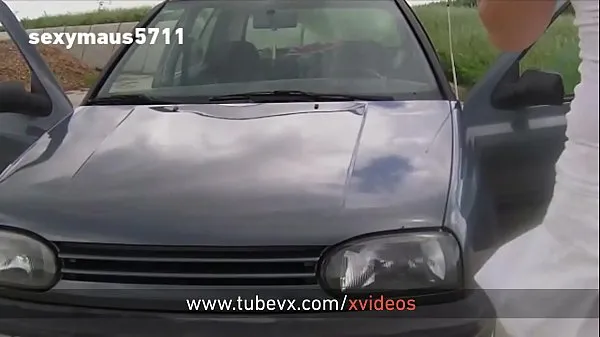 Νέος VISIT-X car wash leads to a quick fuck on the bonnet φρέσκος σωλήνας