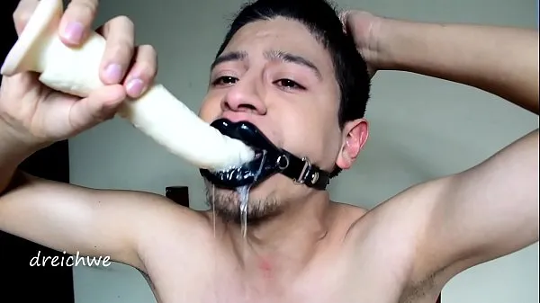 Sucking dildo very hard Ống mới