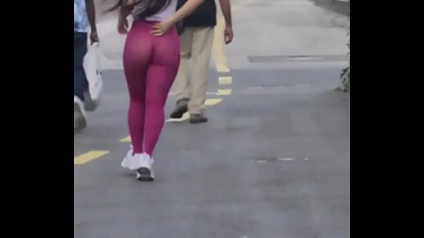 Nieuwe Married almost naked on the street in transparent leggings Luana Kazaki nieuwe tube