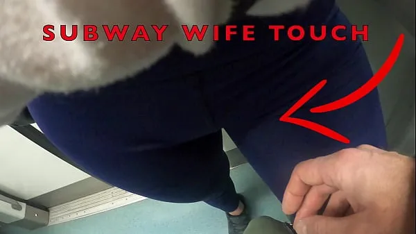 Nowa My Wife Let Older Unknown Man to Touch her Pussy Lips Over her Spandex Leggings in Subwayświeża tuba