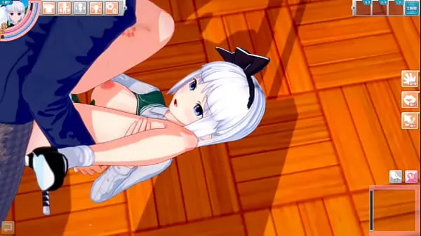 Nuovo Eroge Koikatsu! ] Touhou Youmu Konpaku si strofina le tette H! 3DCG Big Breasts Anime Video (Progetto Touhou) [Gioco Hentaitubo fresco