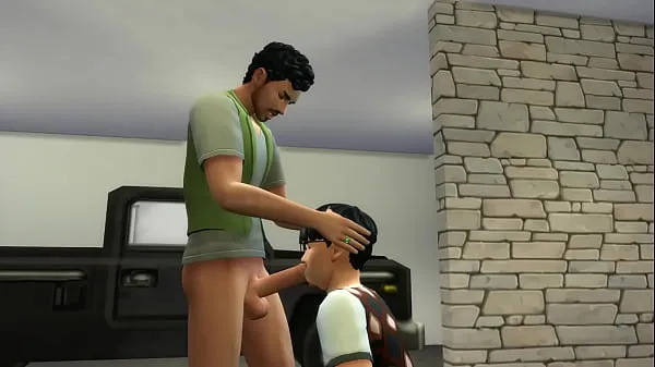 Nouveau Amis gays baisent dans le garage | Les Sims 4 : WickedWhims nouveau tube