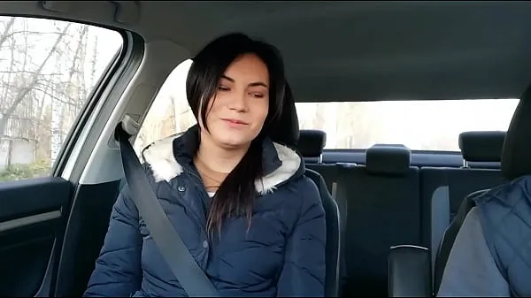 新的 Transsexual Anna paid the taxi driver with sex 新鲜的 管