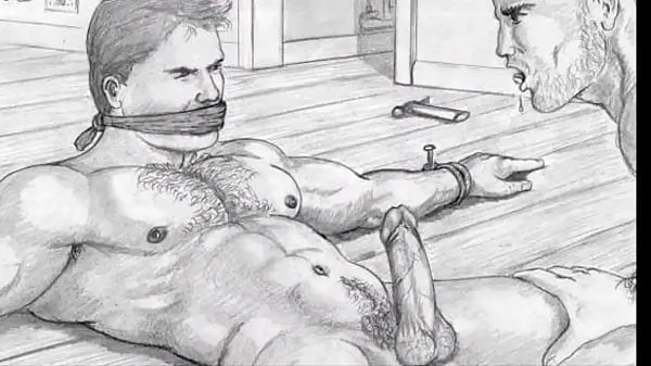 Erotic Drawings featuring domination of male submissives Tiub baharu baharu