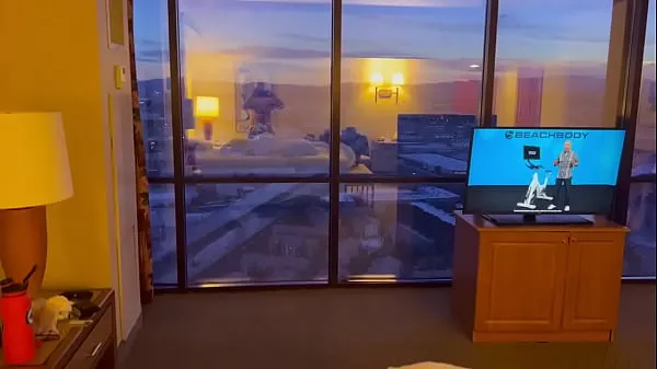 New Sex with the window curtains open for all to see in Vegas fresh Tube