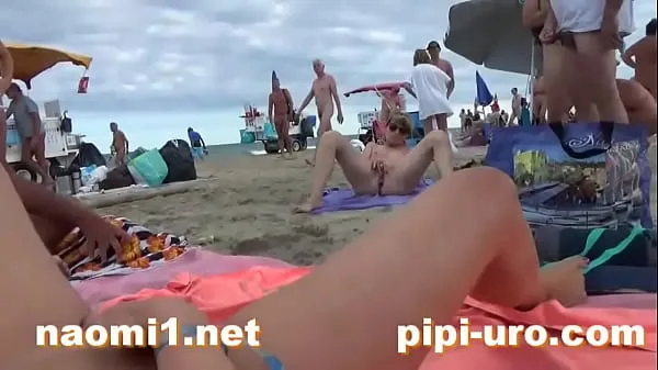 girl masturbate on beach Tiub baharu baharu