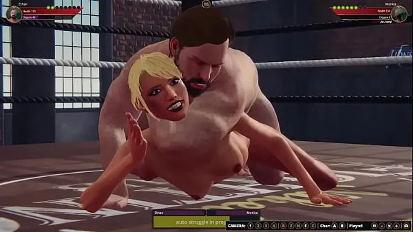 ใหม่ Ethan vs Monica (Naked Fighter 3D Tube ใหม่