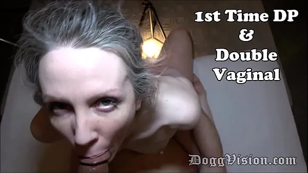 1st Time DP and Double Vaginal for Skinny MILF Ống mới