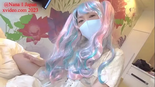新的 娜娜以女牛仔姿势用力插入！与天使 cosplay 彩虹假发打手枪射精的天堂课程 新鲜的 管