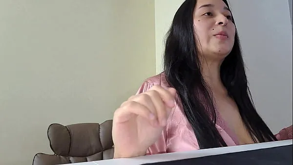 Nytt Latina Fucks While in Work Video Call färskt rör